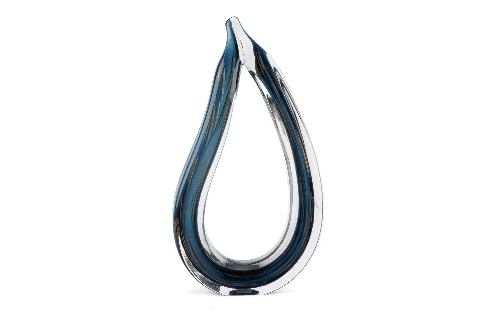 Lunera Lacivert Cam Dekoratif Obje 25x45cm