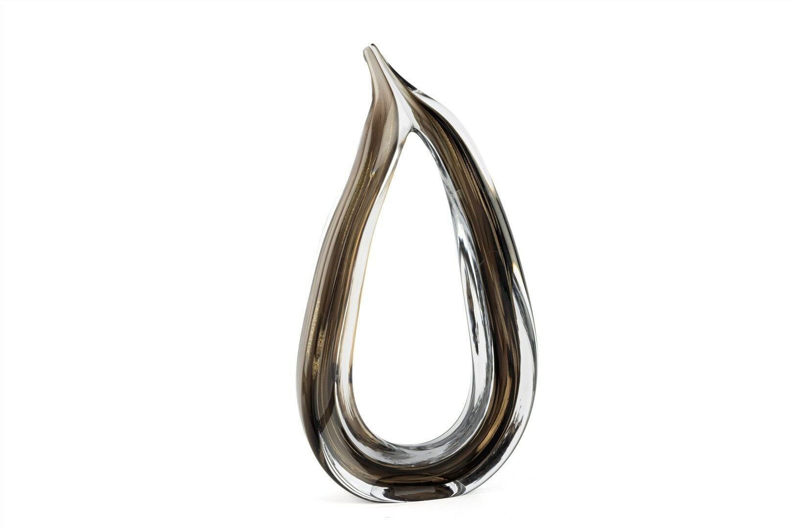 Lunera Kahve Cam Dekoratif Obje 25x45cm