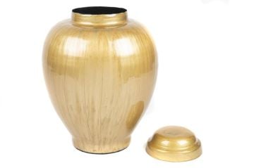 Sarı Metal Küp 32cm