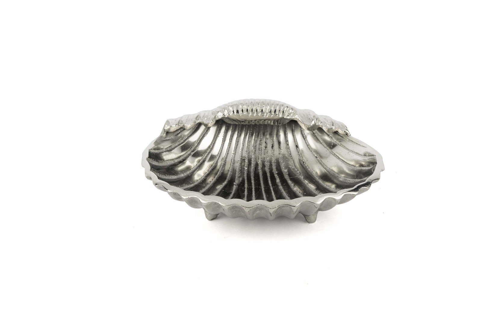 Antik Silver Deniz Kabuğu Kase 22x8cm