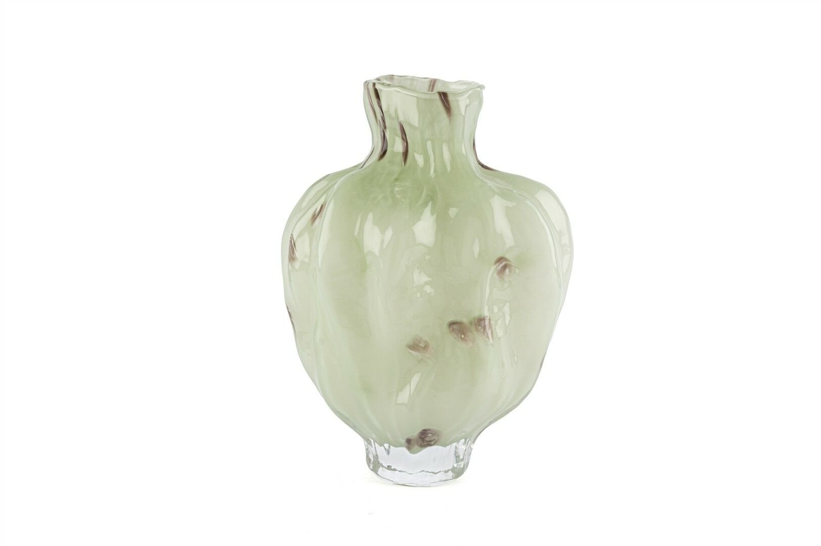 Lunera Su Yeşili Cam Vazo 22x25cm