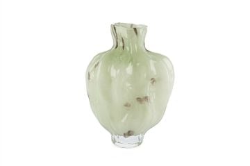 Lunera Su Yeşili Cam Vazo 22x25cm