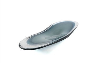 Lunera Turkuaz Cam Dekoratif Tabak 65x25cm