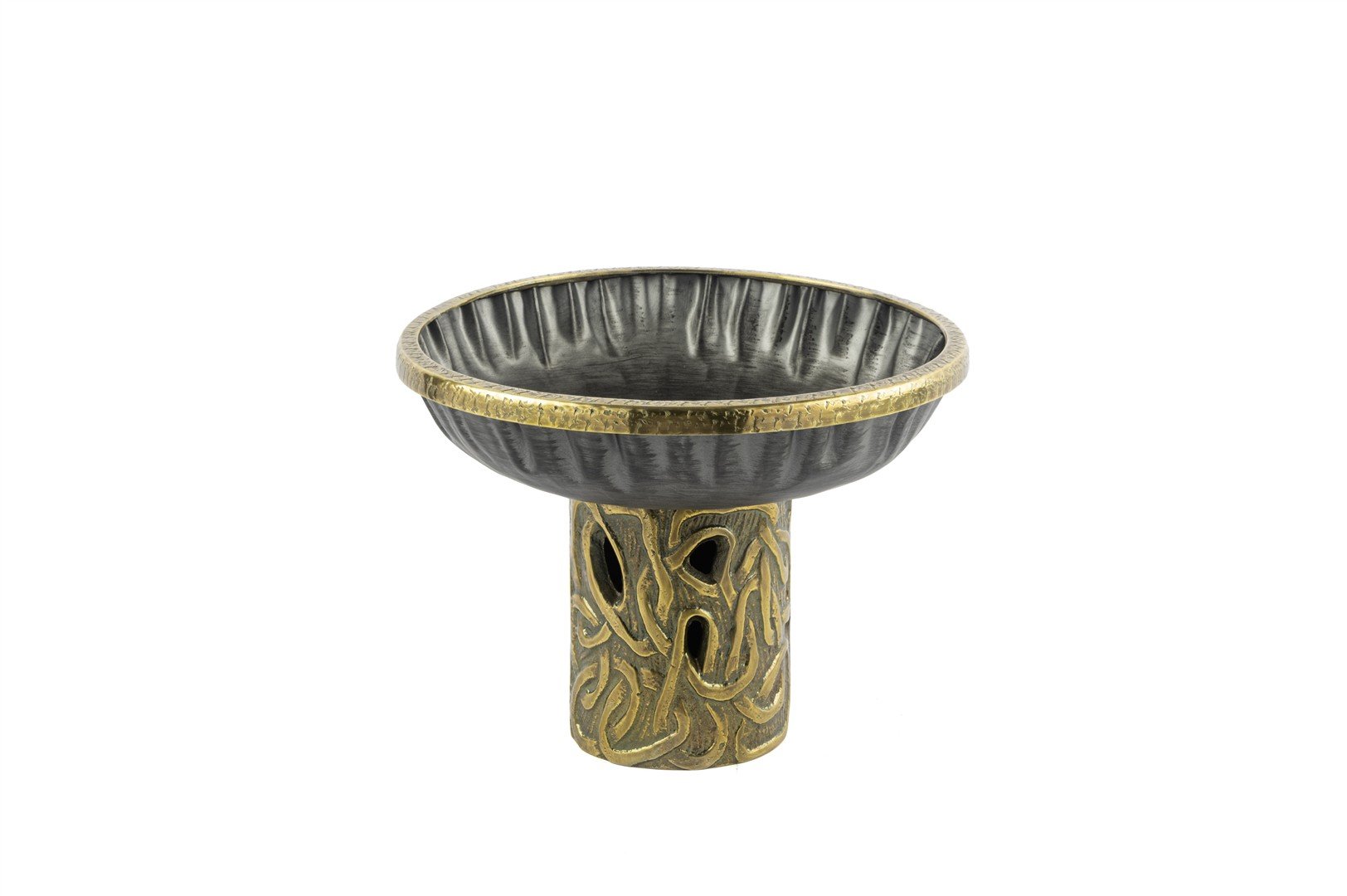 Antrasit Pirinç Antik Dek Sunumluk 26x20cm