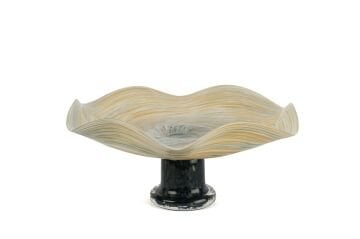 Eolia Cam Dek Ayaklı Tabak 31x28x14cm