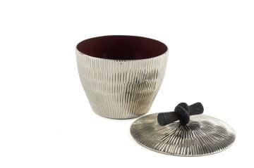 Cali Gümüş Kapaklı Kutu 14x13cm