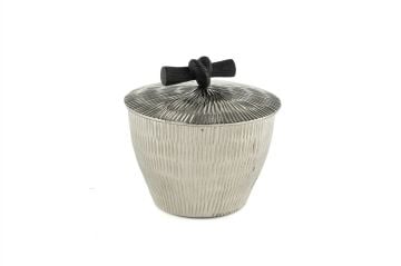 Cali Gümüş Kapaklı Kutu 14x13cm