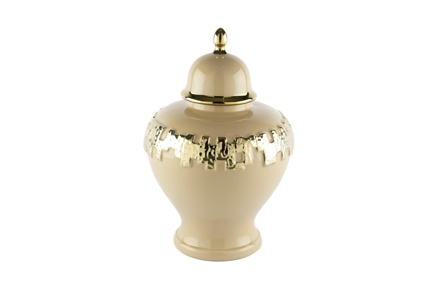 Gold Şeritli Somon Küp 24x24x36cm