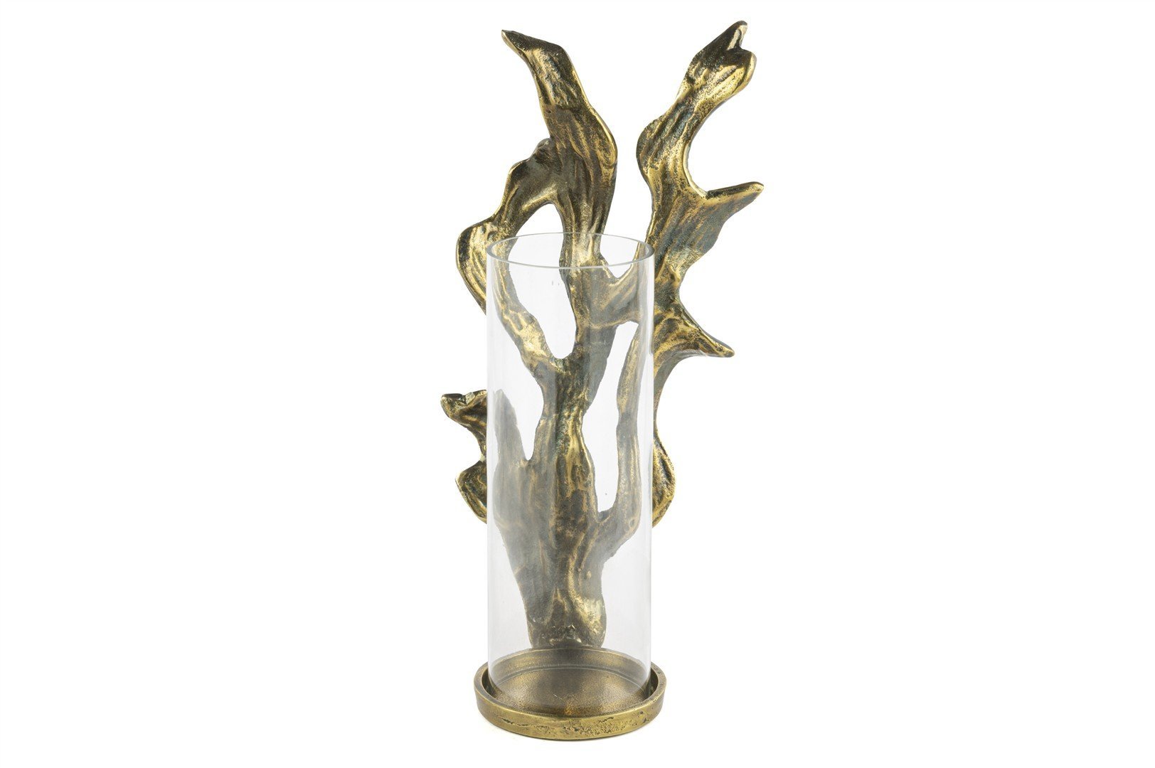 Antik Gold Mercan Cam Mumluk 21x42cm