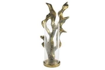 Antik Gold Mercan Cam Mumluk 21x42cm