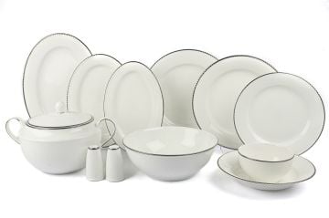 Silver Stripe 74 Parça Yemek Seti