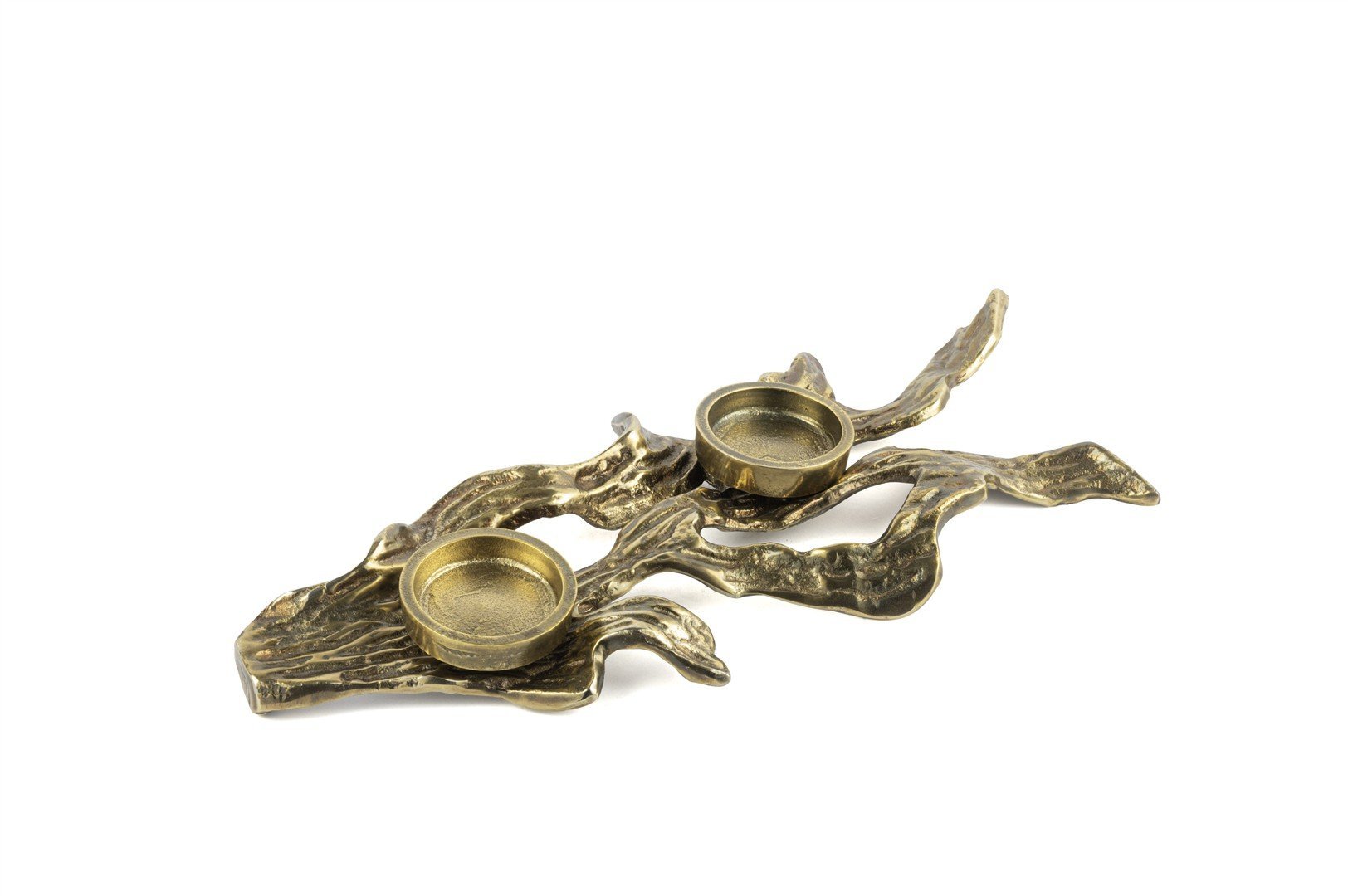 Antik Gold Mercan 2li Mumluk 44x19cm