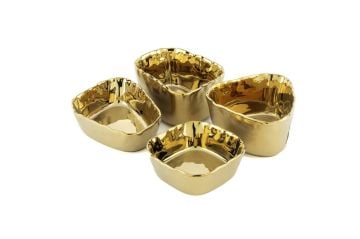 Gold 4lü Çerezlik 10-8x6-4cm