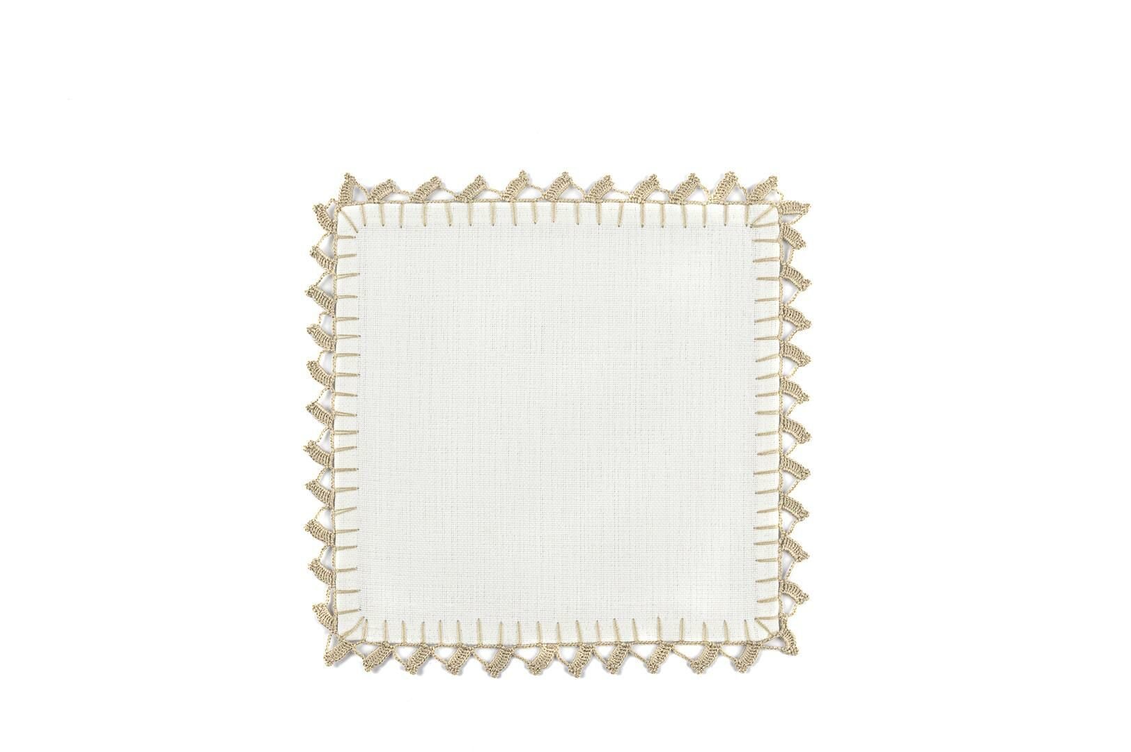 Rayna Beyaz Tepsi Örtüsü 17x17