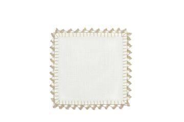 Rayna Beyaz Tepsi Örtüsü 17x17
