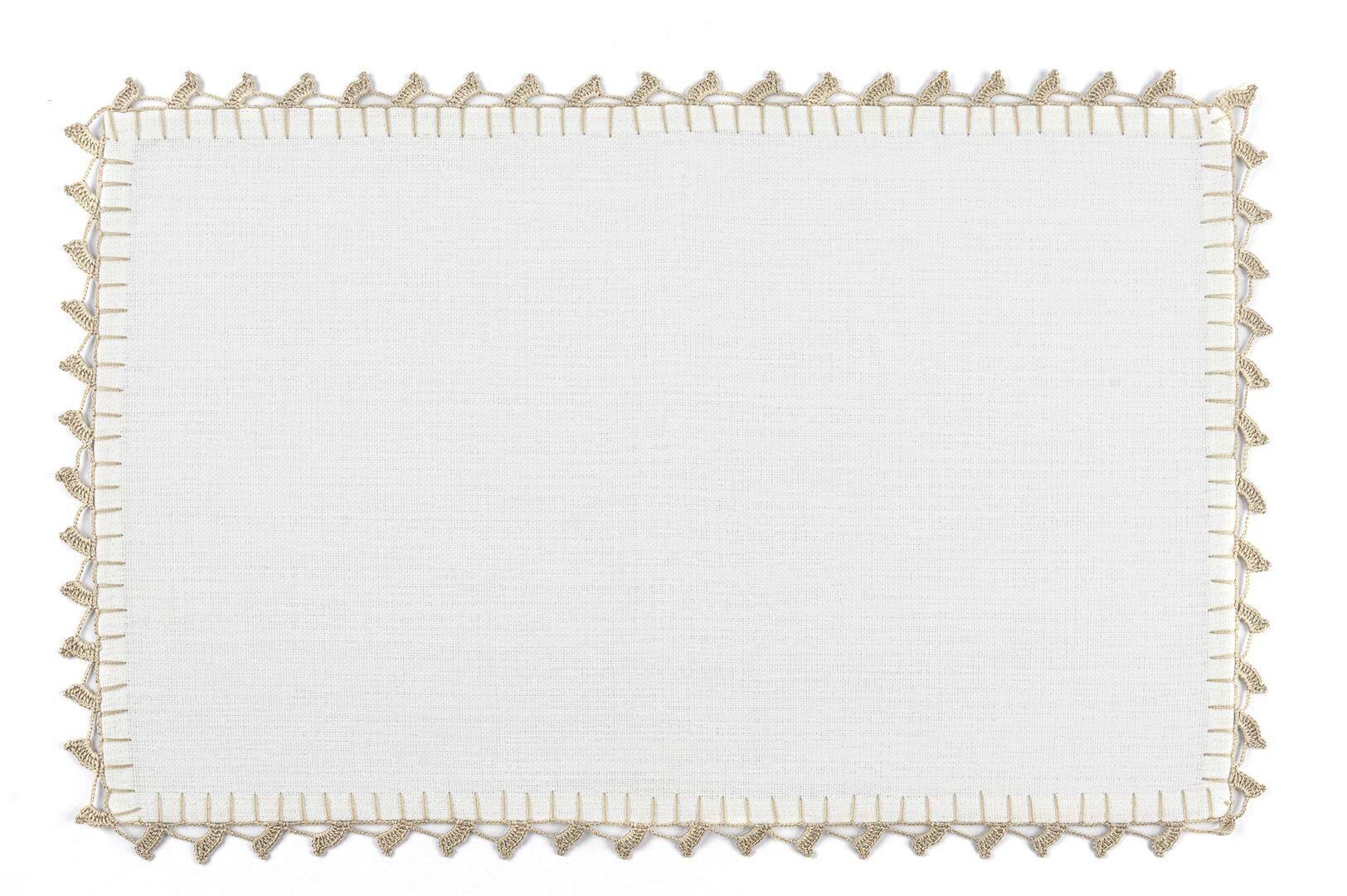 Rayna Beyaz Tepsi Örtüsü 36x23