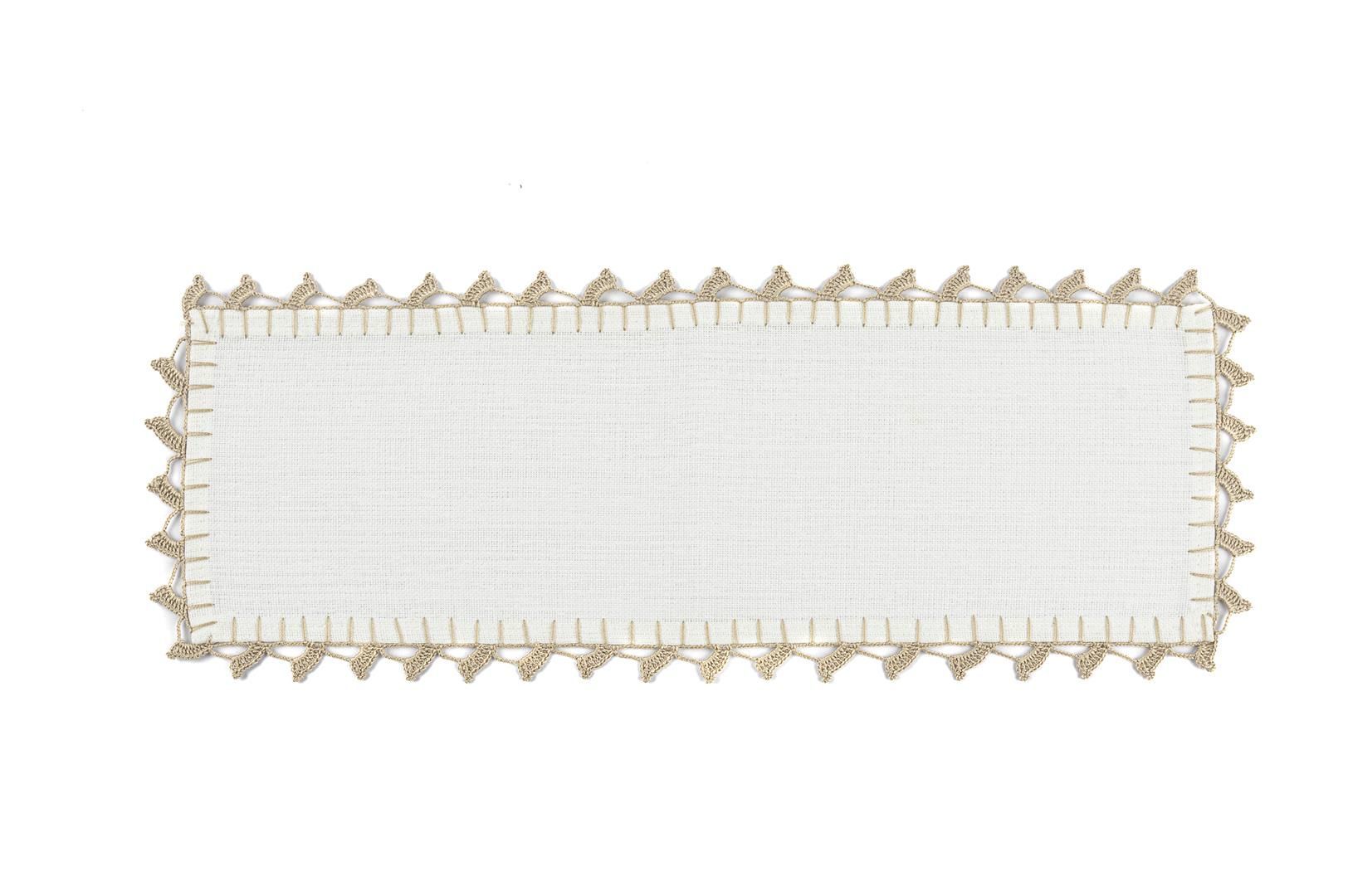 Rayna Beyaz Tepsi Örtüsü 33x11