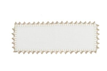 Rayna Beyaz Tepsi Örtüsü 33x11