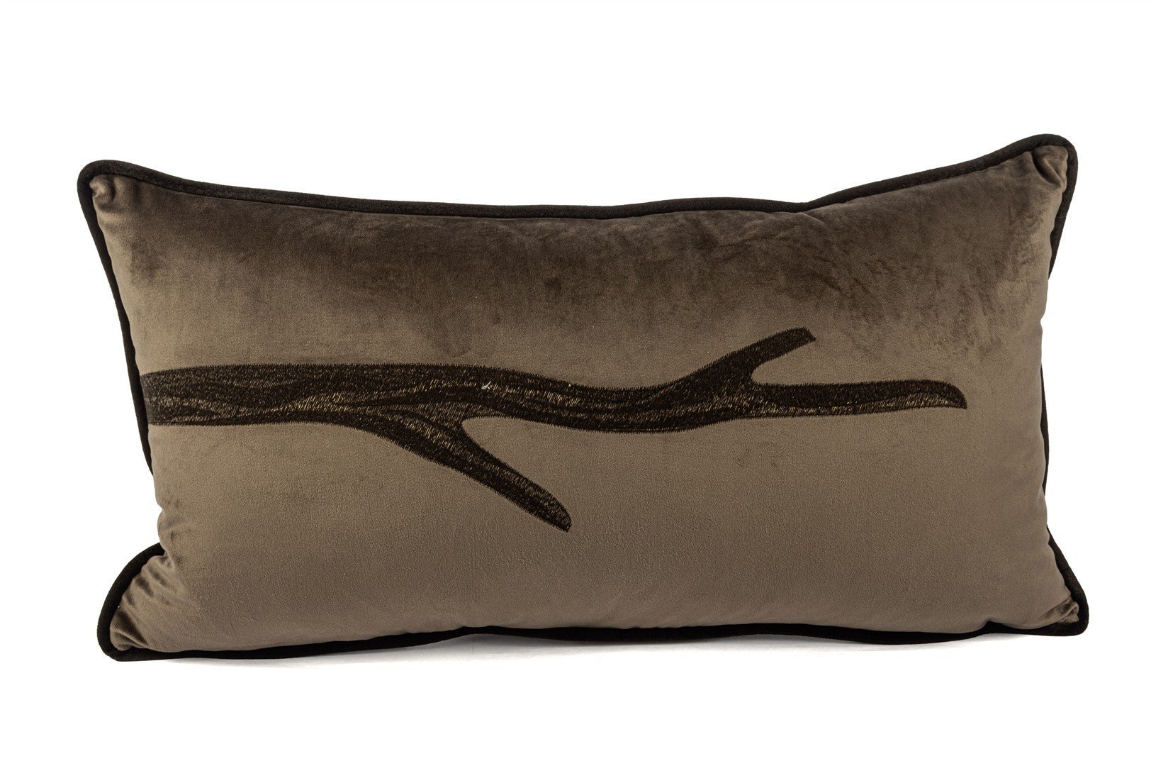 Isla Kahverengi Kadife tek dak 35x65 Yastık