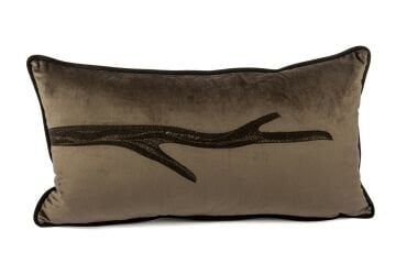 Isla Kahverengi Kadife tek dak 35x65 Yastık