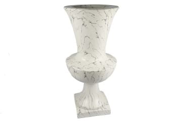 Mermer Desenli Saksı 41x41x90cm