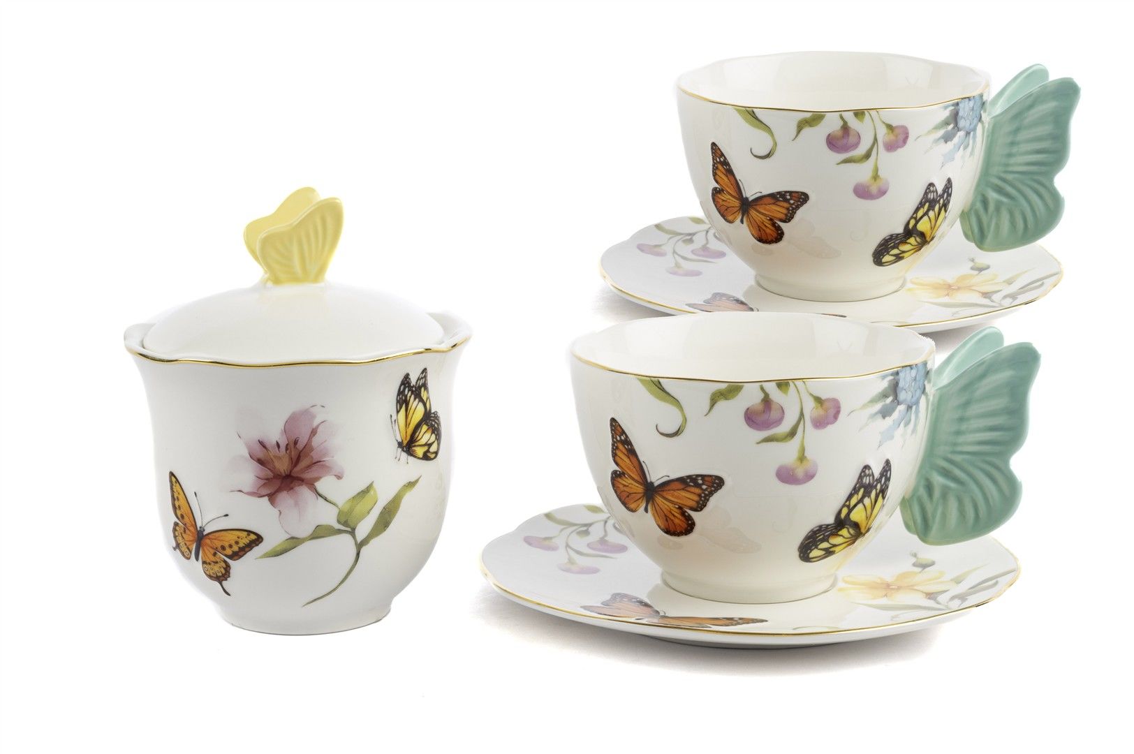 Mariposa 2li Çay Fincanı ve Şekerlik Seti 250cc