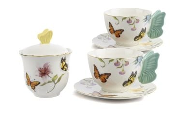 Mariposa 2li Çay Fincanı ve Şekerlik Seti 250cc