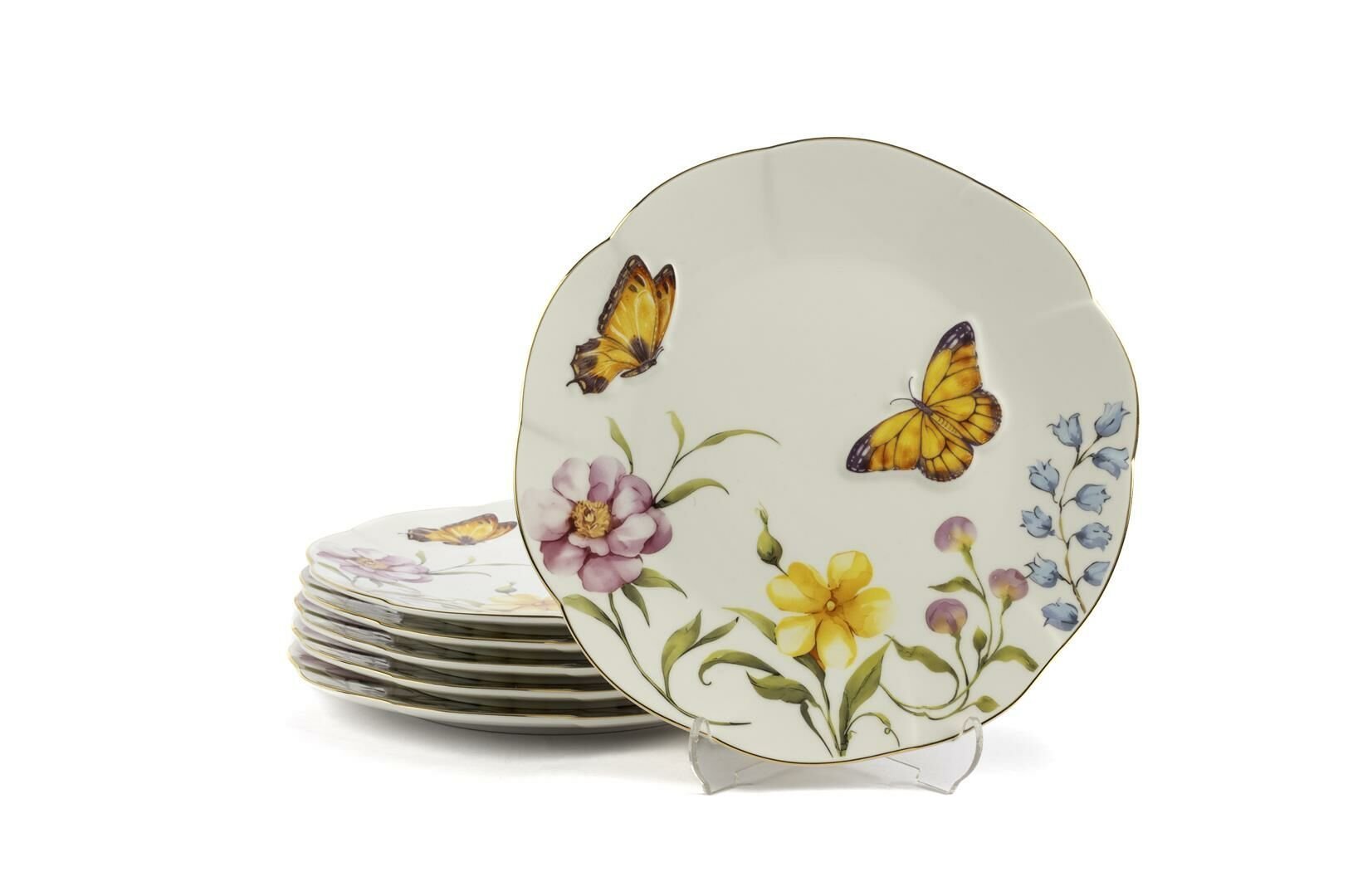 Mariposa 6lı Pasta Tabağı 21cm
