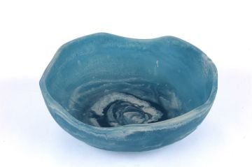 Mavi Beyaz Kase 28x10cm