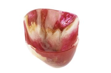 Kırmızı Beyaz Kase 33x24x15cm