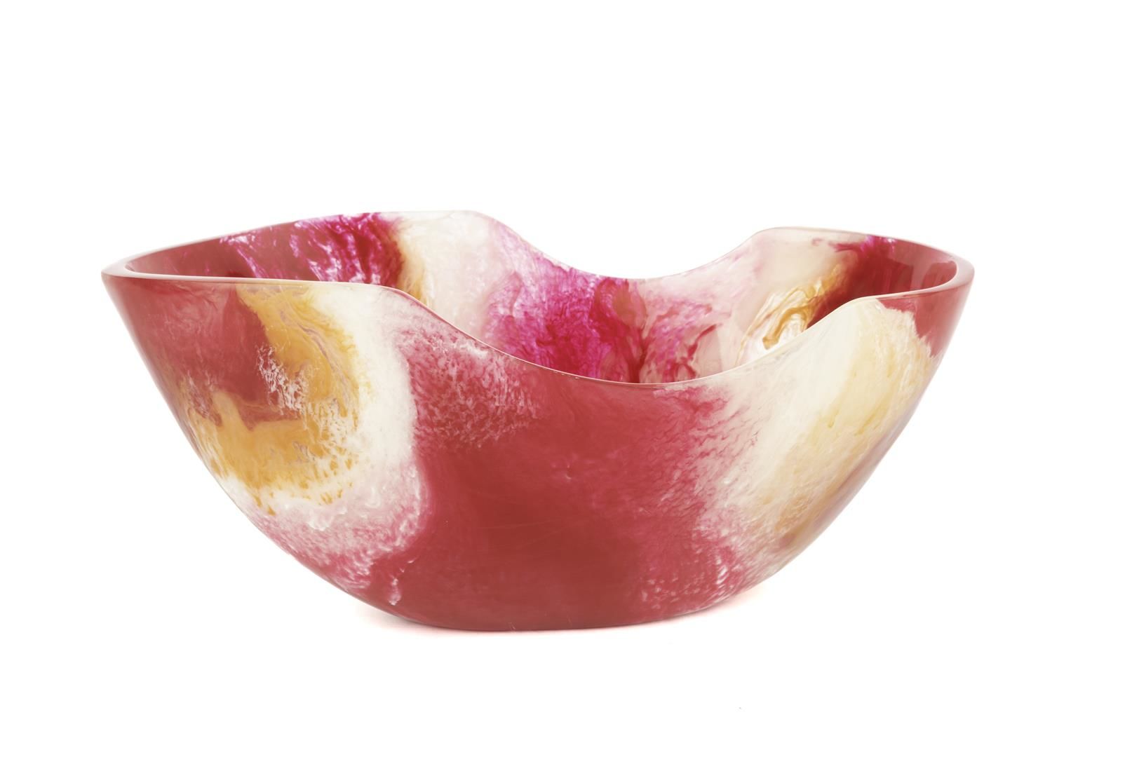 Kırmızı Beyaz Kase 33x24x15cm