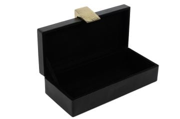 Siyah Gold Şeritli Kutu 30x16x10cm