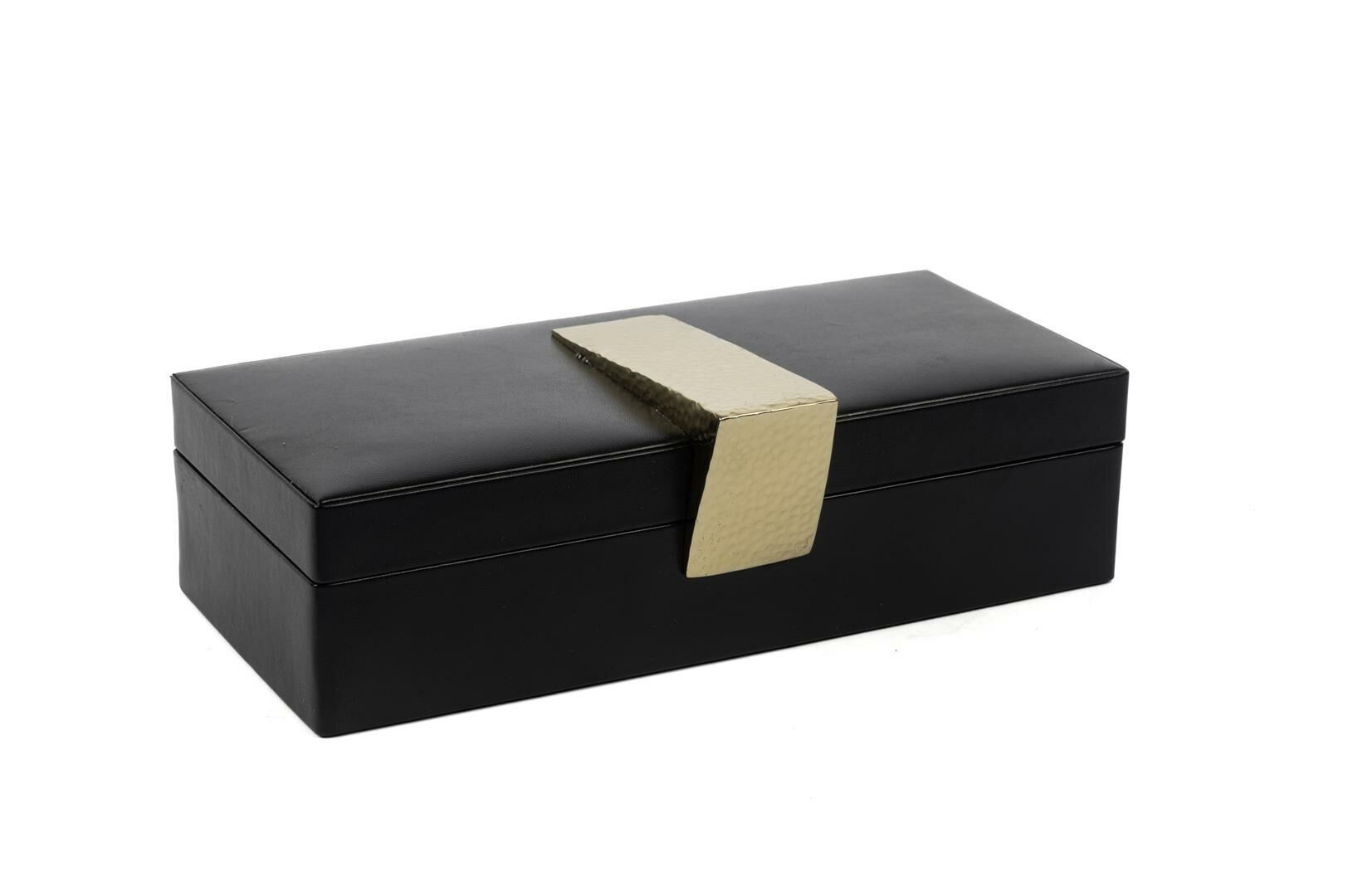 Siyah Gold Şeritli Kutu 30x16x10cm