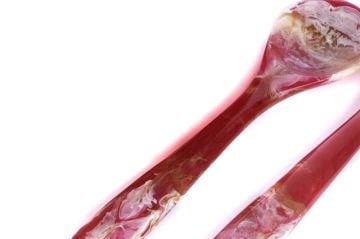 Kırmızı Beyaz Salata Servis Kaşığı 30x8cm