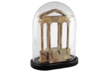 Antik Kent Cam Fanus 34x20x42cm