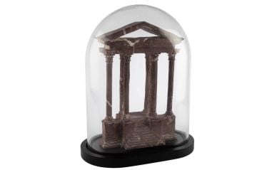 Antik Kent Cam Fanus 34x20x42cm