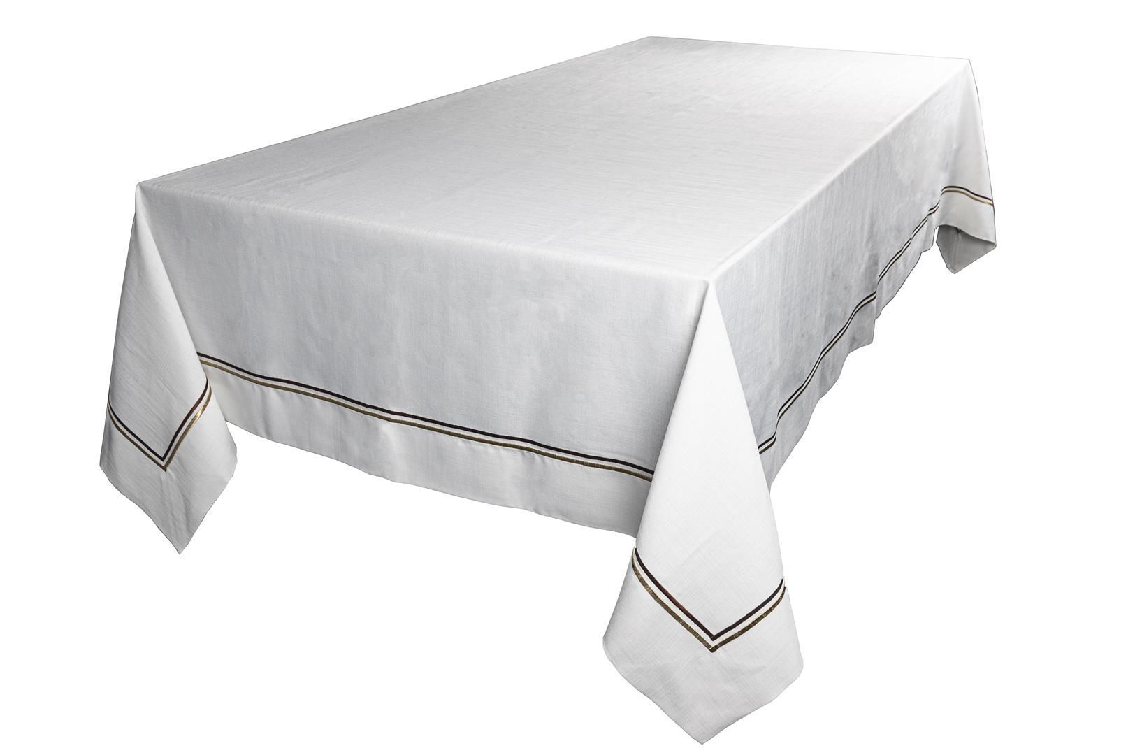 Celine Kahve Altın Masa Örtüsü 180x280