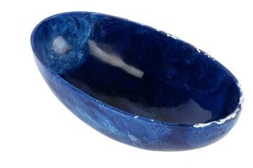 Koyu Mavi Oval Meyvalık 21x38x13cm