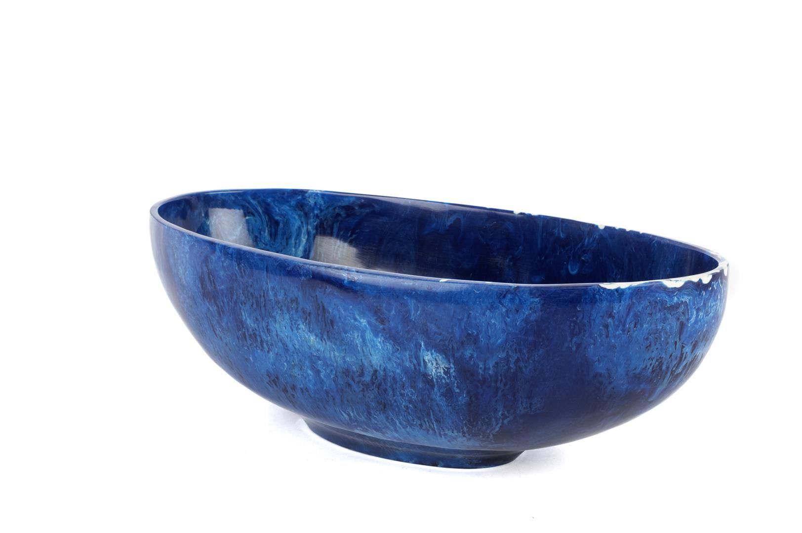 Koyu Mavi Oval Meyvalık 21x38x13cm