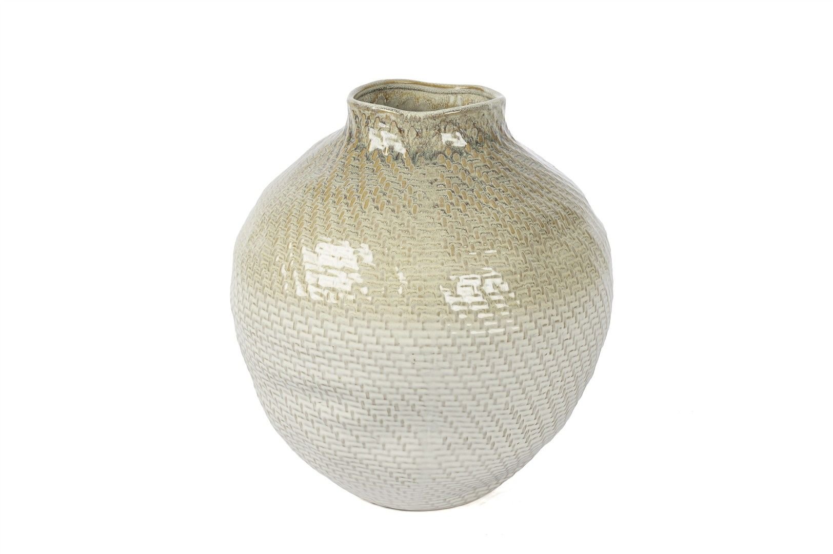 Mocha Seramik Sepet Dokulu Küp 36x40cm