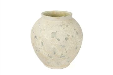 Krem Eskitme Seramik Küp 36x36cm