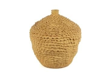 Turuncu Mercan Dokulu Vazo 25x27cm