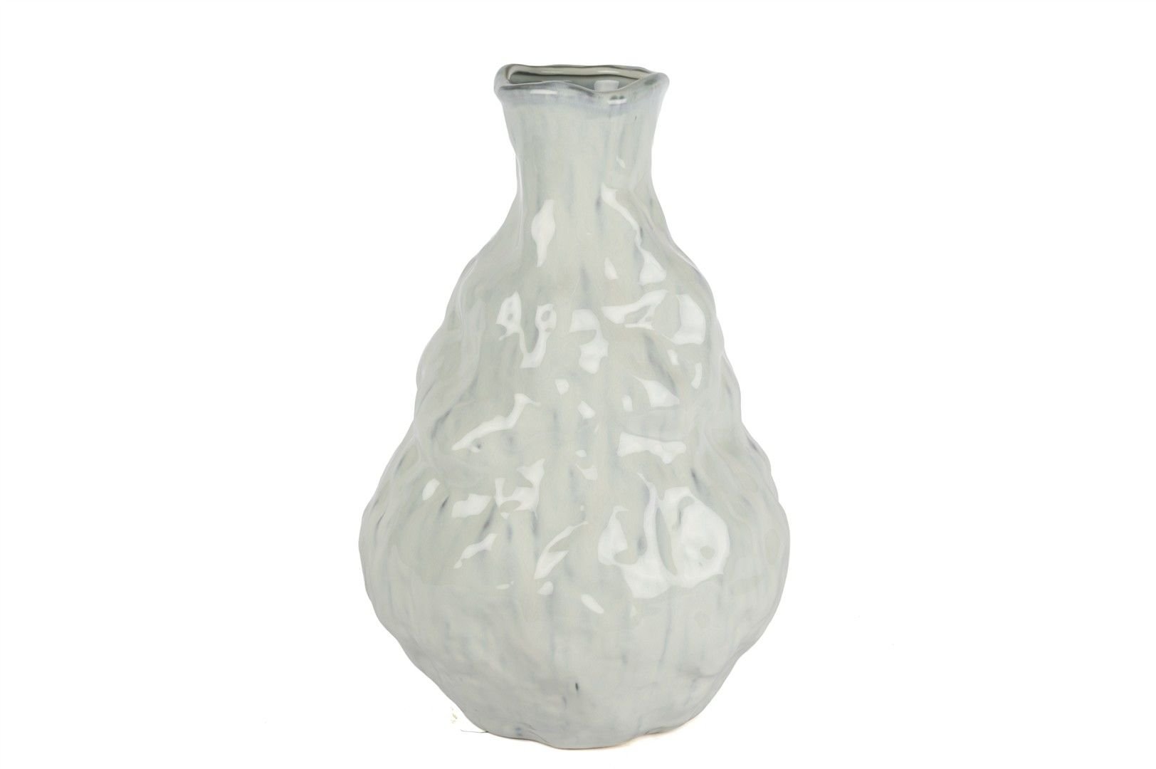 Beyaz Mavi Dalgalı Küp 29x45cm