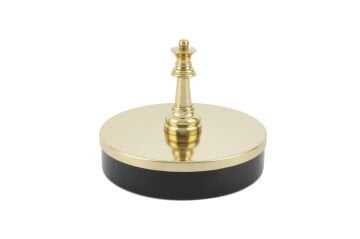 Vezir Gold Siyah Metal Kutu 20x17cm