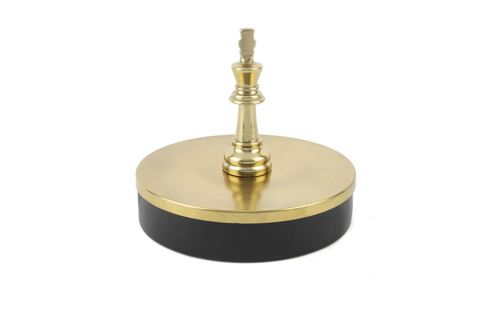 Şah Gold Siyah Metal Kutu 20x19cm