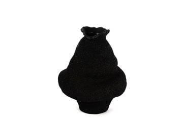 Siyah Dokulu Dalgalı Küp 30x38cm