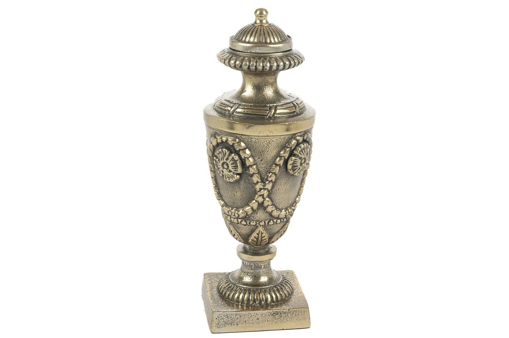 Antik Gold Dokulu Küp 11x11x38cm