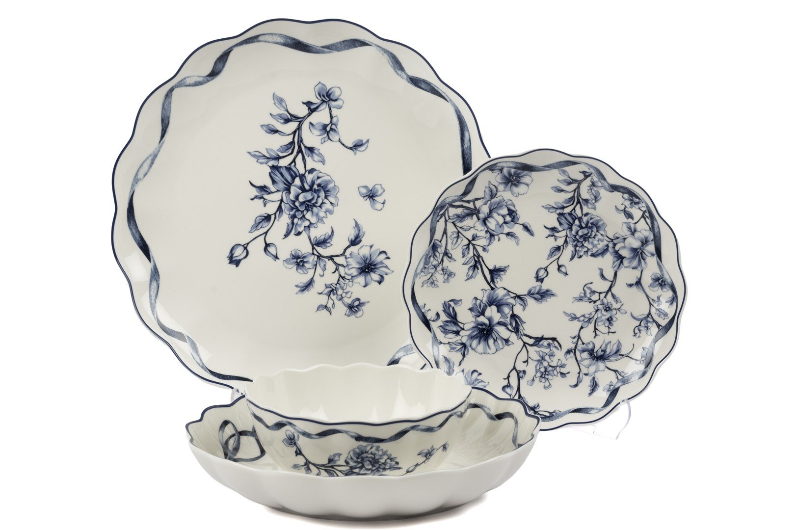 Luna Blue 24 Parça Yemek Takımı