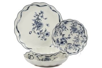 Luna Blue 24 Parça Yemek Takımı