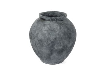 Antrasit Eskitme Seramik Küp 36x36cm